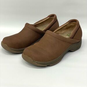 Dansko Kelsey clog shoe Womens 37 / 7 US Brown Leather Comfort Mule